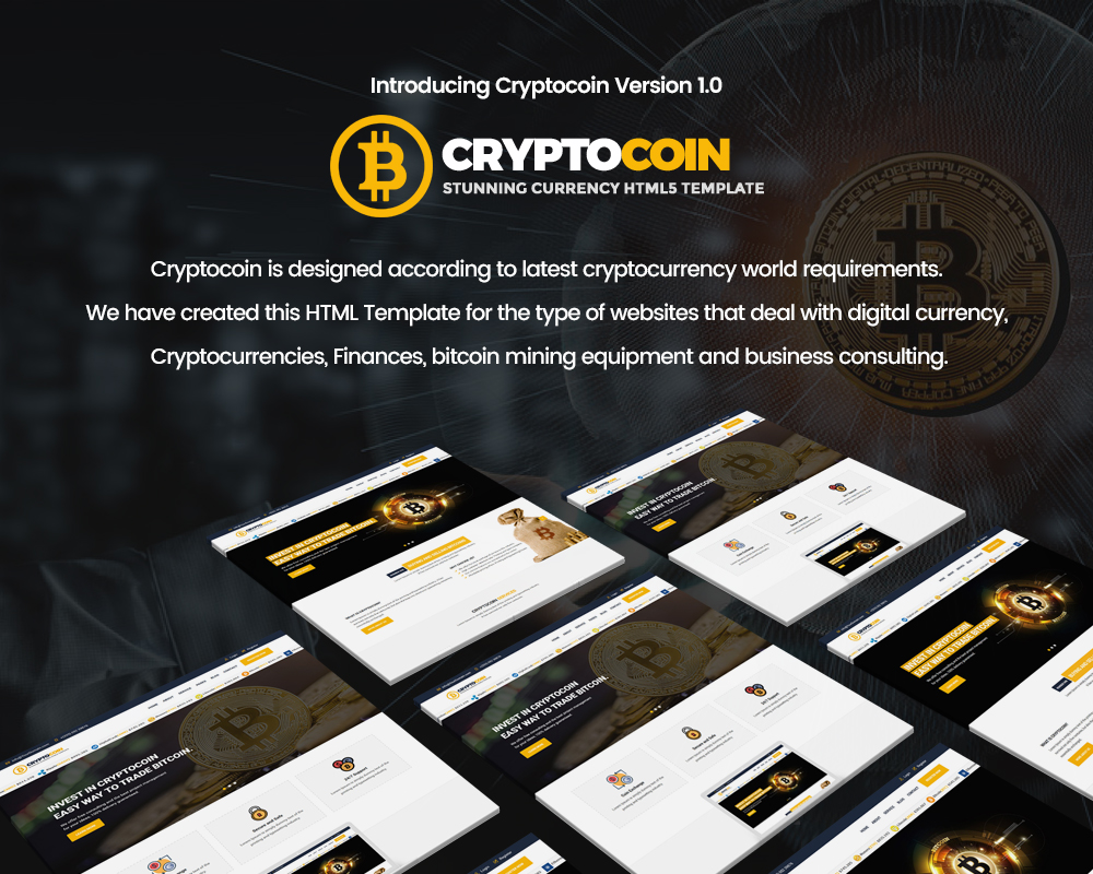 CryptoCoin | Bitcoin Crypto Currency Template